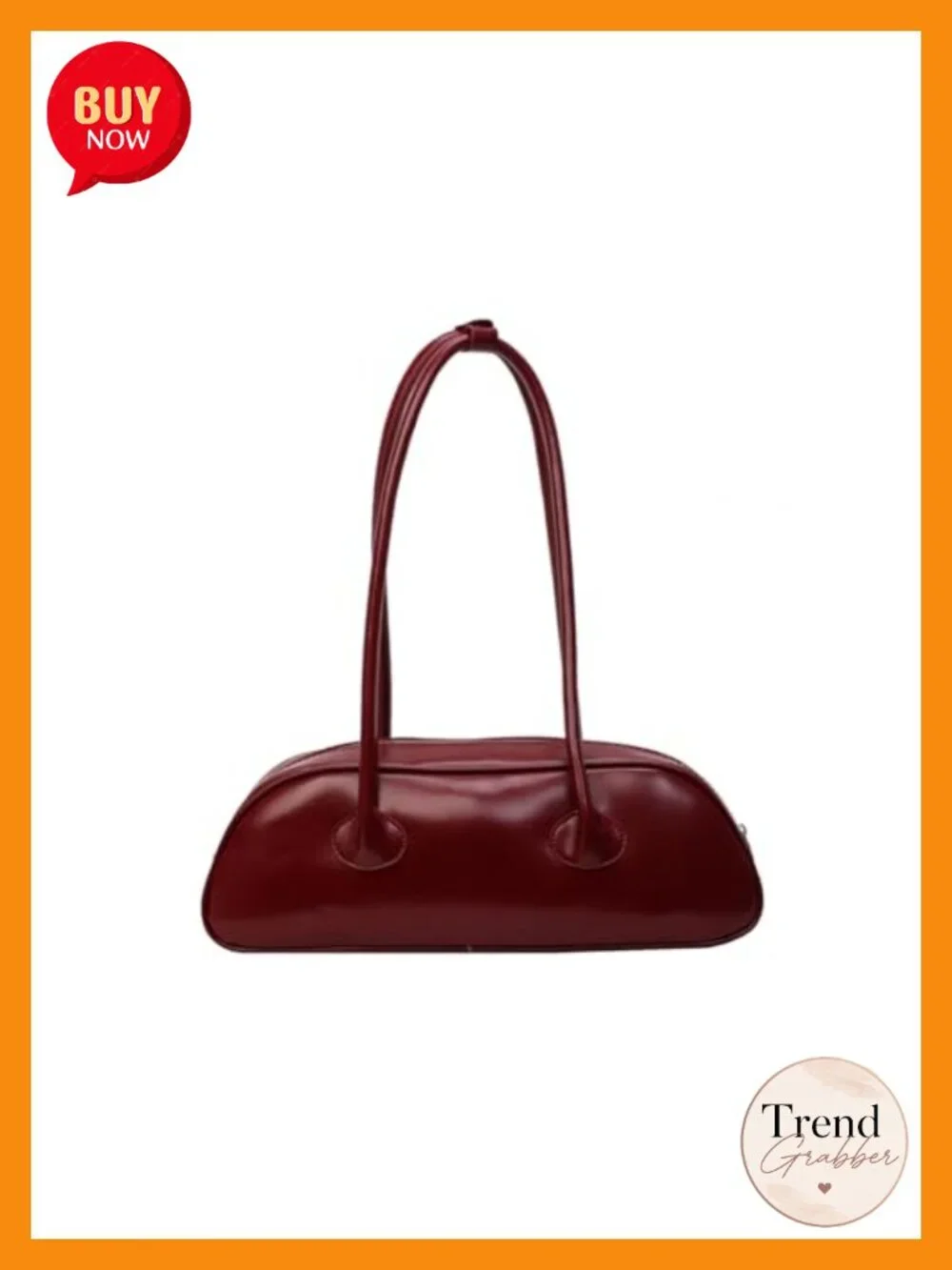 PU Leather Hobo Shoulder Bag with Top Handle - Waterproof Fashion